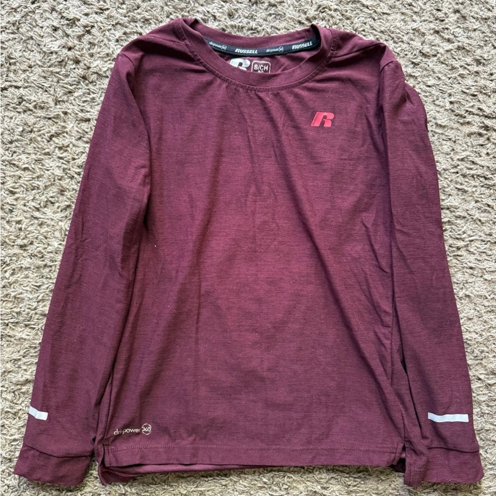 Russell Athletic Burgundy Dri-Power Shirt